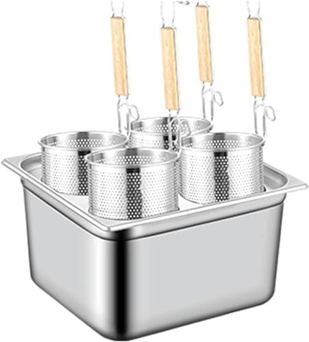 AttreX 4 Holes Square Pot with Colander
