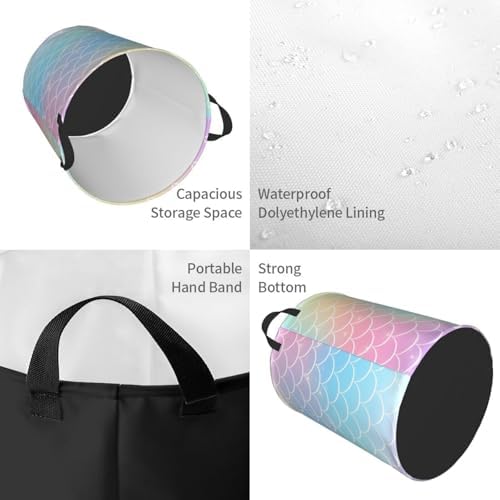 Large Collapsible Laundry Hamper with Handles