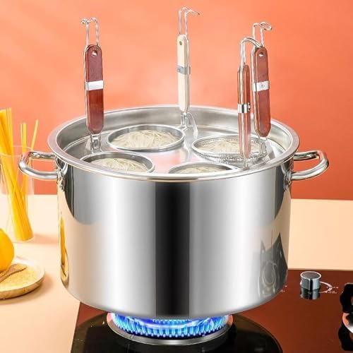 High-Quality Commercial Pasta Pot - Stainless Steel Strainer Insert Durable Versatile