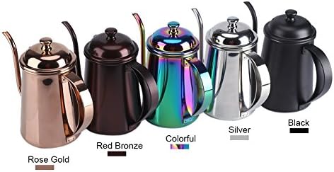 Stainless Steel 650ML Gooseneck Durable Elegant Coffee Kettle