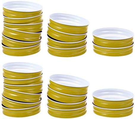 12PCS Metal Jar lids for Mason Jars Leak Free Airtight