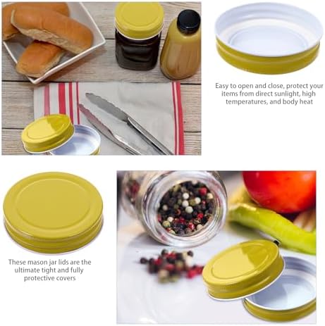 12pcs Tinplate Jar Lids for Canning Storage