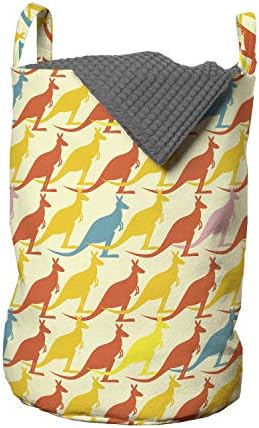 ambesonne kangaroo laundry bag
