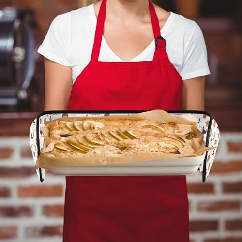 Susiyo Double Oven Mitts Heat-Resistant Potholder for Kitchen BBQ Microwave Use