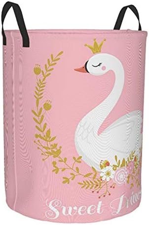KiuLoam Cute Swan Princess Laundry Baskets