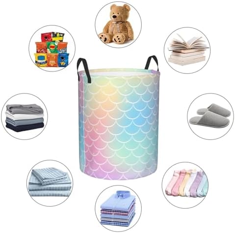 Large Collapsible Laundry Hamper with Handles
