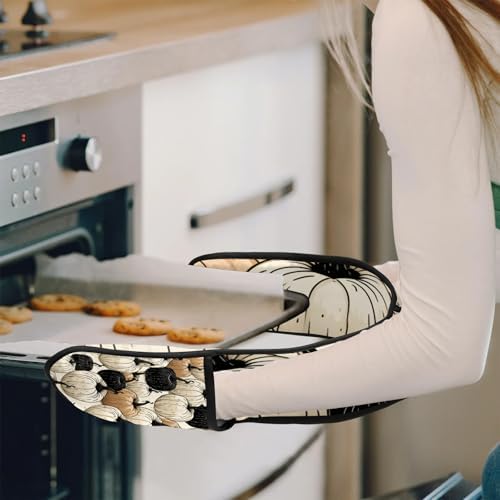 Premium Halloween Double Oven Gloves for Cooking Baking