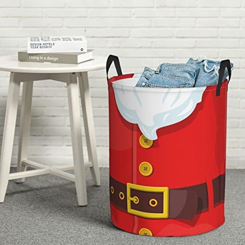 Collapsible Christmas Laundry Hamper with Handle Easy Storage Solution for Bedroom