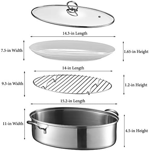 Eglaf 8Qt Stainless Steel Fish Steamer