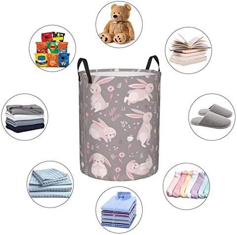 Lovely Rabbits collapsed laundry basket