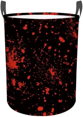 Blood Splattered Fun Practical Kids Laundry Basket Collapseable Durable Storage Hamper