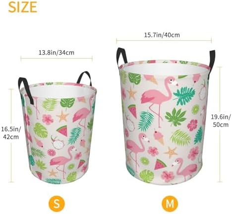 Tropical Animal Fruit Laundry Basket