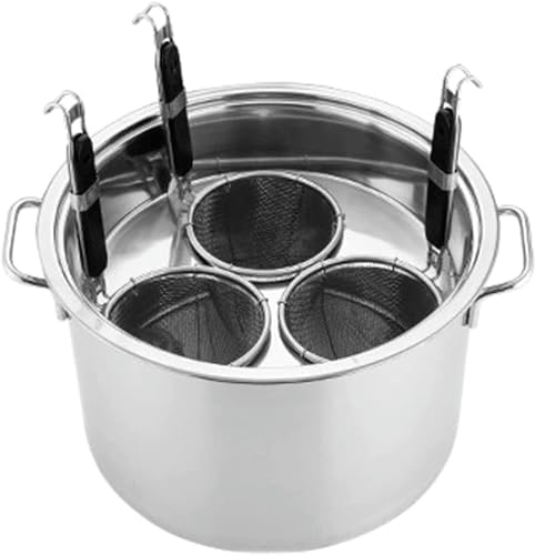 AtreX 5-Hole Pasta Cooker - Durable Stock Pot for Home Cooking
