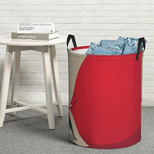 AFHYZY Christmas Foldable Laundry Basket with Handles for Easy Storage