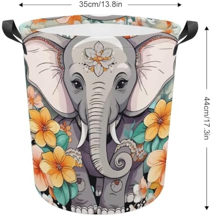 Cartoon Elephant Laundry Hamper