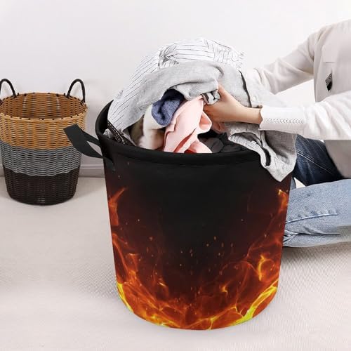 Meiko Flames Blazing Laundry Hamper