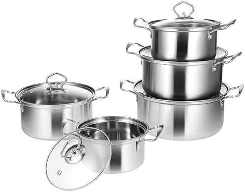 Premium Stainless Steel Stock Pot Set for Home