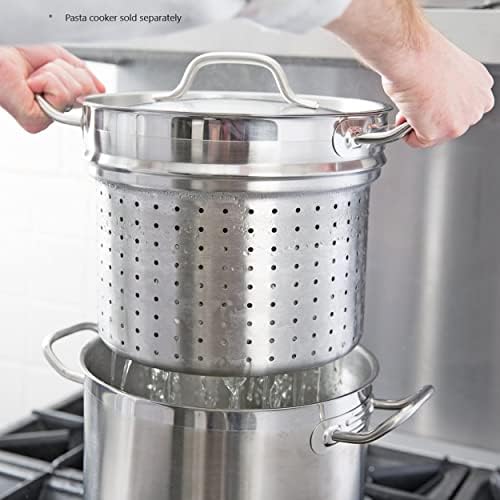 TrueCrawarfth 12 qt Stainless Steel Pasta Cooker Lid Multipurpose Durable
