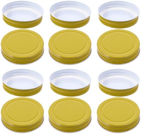 12pcs Tinplate Jar Lids for Canning Storage