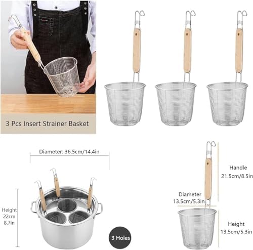 UNbit 201 Stainless Steel Pasta Cooker Insert Set