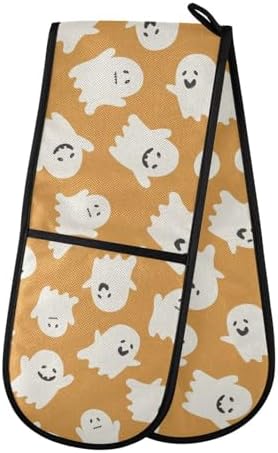 Susiyo Double Oven Mitts Halloween Ghost Heat Resistant