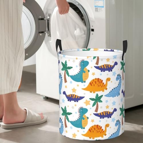 Dinosaur Laundry Hamper for Bedroom Foldable Easy to Carry