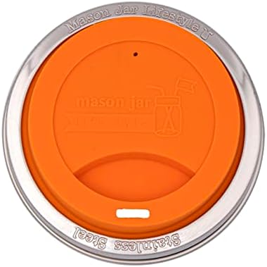 Silicone Drinking Lids with Rust-Proof Stainless Steel Bands 2-Pack