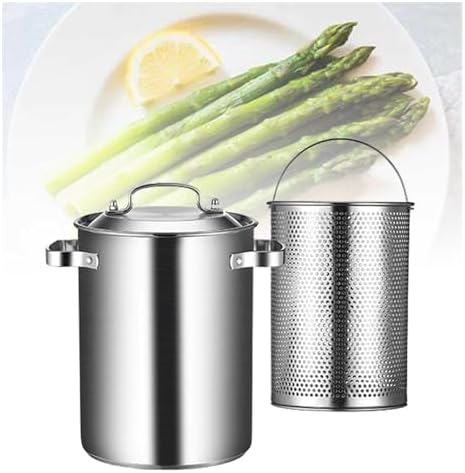 UNbit Pasta Pots Asparagus Steamer Pot 5L 304 Stainless Steel