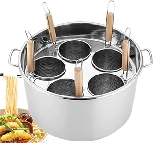 BingWang Multi-Pasta Cooker Set Stainless Steel Durable for Home Kitchen Use