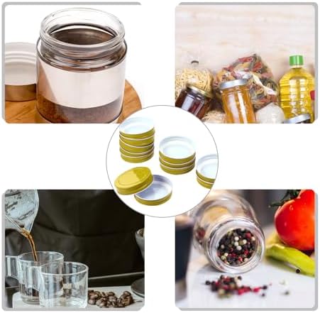 12pcs Tinplate Jar Lids for Canning Storage
