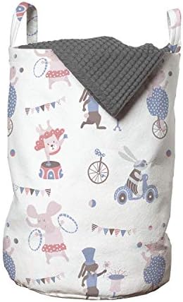 Multi-Color Circus Animal Juggler Magician Laundry Bag