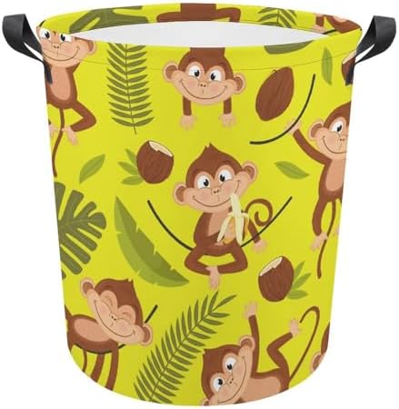 Chic Monkey Palm Tree Storage Basket Waterproof 173x138 Capacity