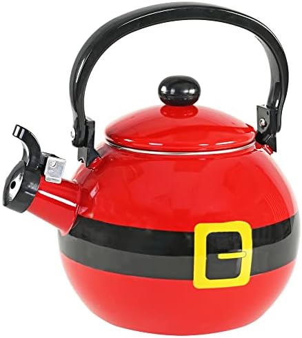 Home-X Santa Claus Whistling Tea Kettle Christmas Gift