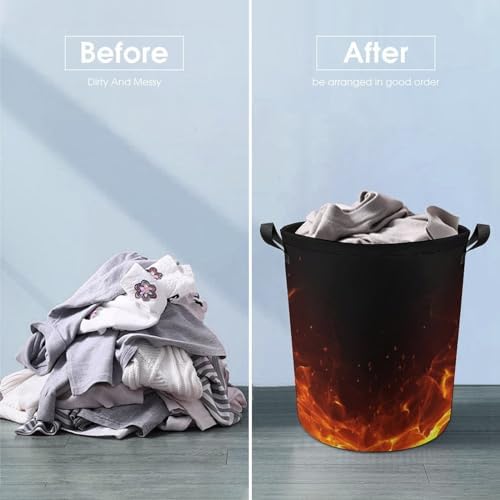 Meiko Flames Blazing Laundry Hamper