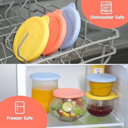 2 Pk 100mm Silicone Lids for Weck Jars