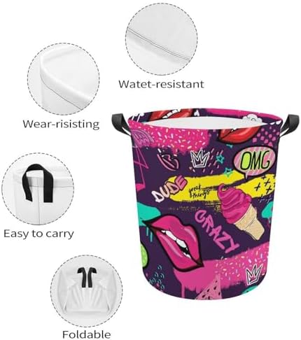 Cool Lips Ice Cream Laundry Hamper - Easy Storage Solution