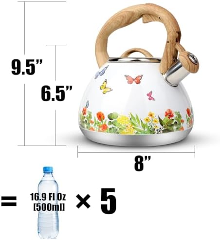 Toptier 27-Quart Tea Kettle with Whistle