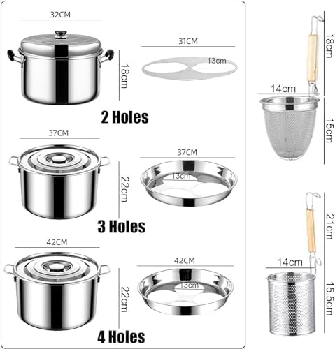 DAOUXIAOSP Stainless Steel Pasta Pot