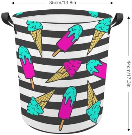 Compact Colorful Summer Laundry Hamper