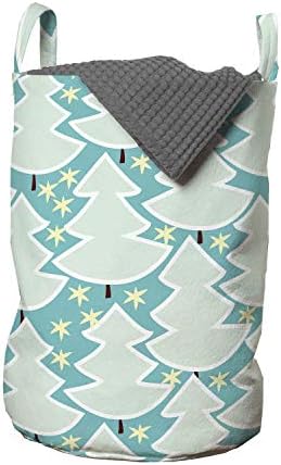 Ambesonne Christmas Hamper Against Laundry