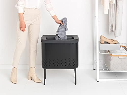 Brabantia Bo Laundry Hamper Matt Black 16 Gal 1
