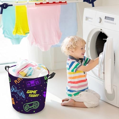 Game Seamoose Patterned Storage Basket for Kids and Adults