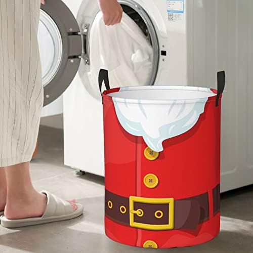 Collapsible Christmas Laundry Hamper with Handle Easy Storage Solution for Bedroom