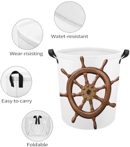 Durable Water resistant Boat Steer Laundry Hamper