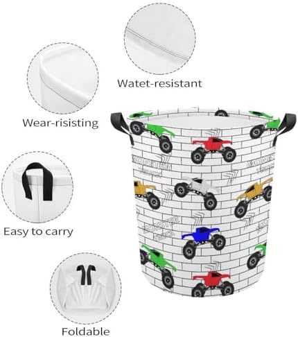 MEIKKO Multi-Color Monster Track Clothes Hamper