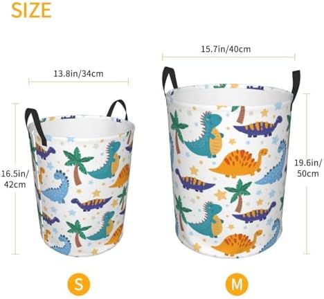 Dinosaur Laundry Hamper for Bedroom Foldable Easy to Carry