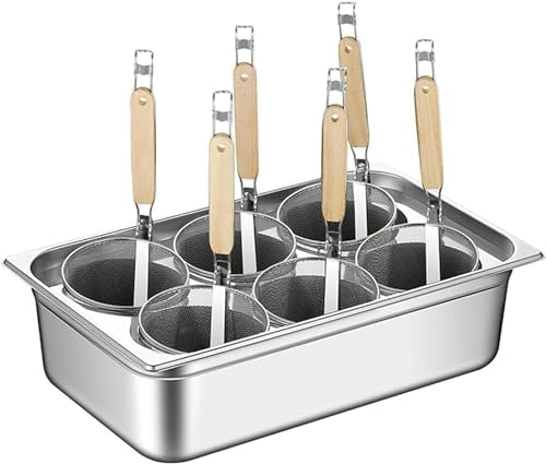 Stainless Steel 6-Piece Pasta Cooker Set for Restaurant Use