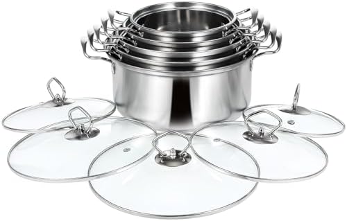 Premium Stainless Steel Stock Pot Set for Home