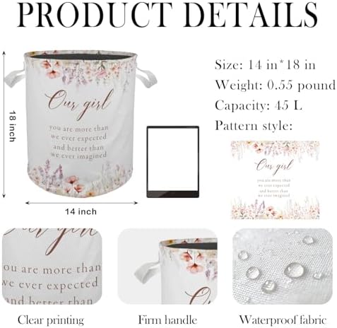Stylish Baby Girl Laundry Basket with Cute Storage Solutions
