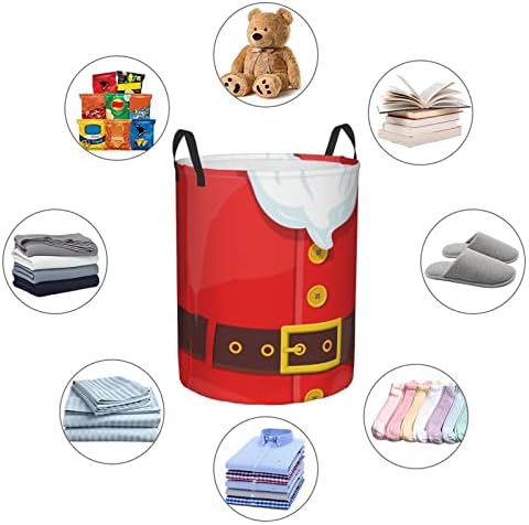 Collapsible Christmas Laundry Hamper with Handle Easy Storage Solution for Bedroom